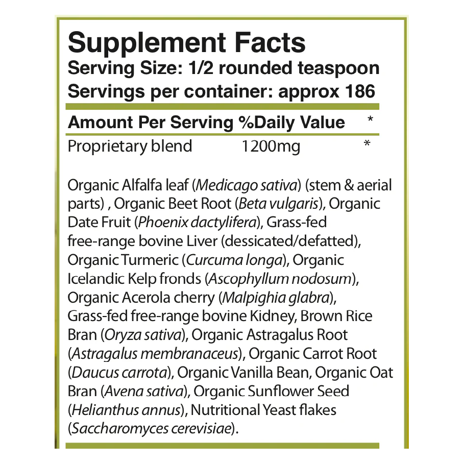 Whole Food Complex 8oz powder by Nutriplex