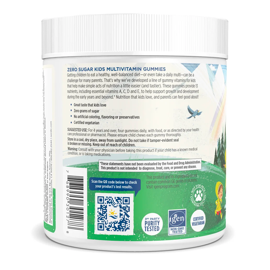 Zero Sugar Kids Multi Gummies by Nordic Naturals