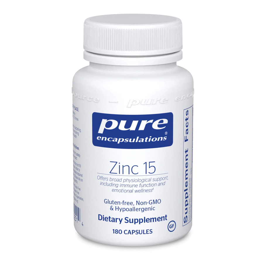 Zinc 15 by Pure Encapsulations (180 Capsules)
