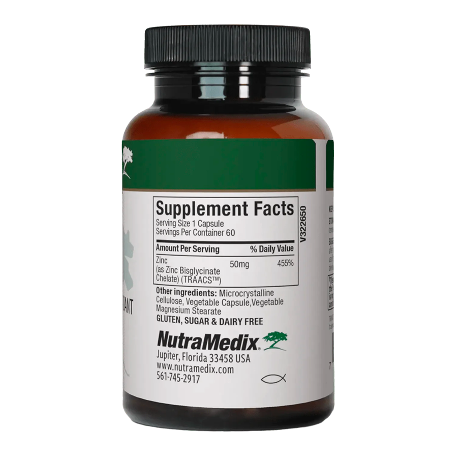 Zinc 50 mg 60 Vegetable Capsules by NutraMedix