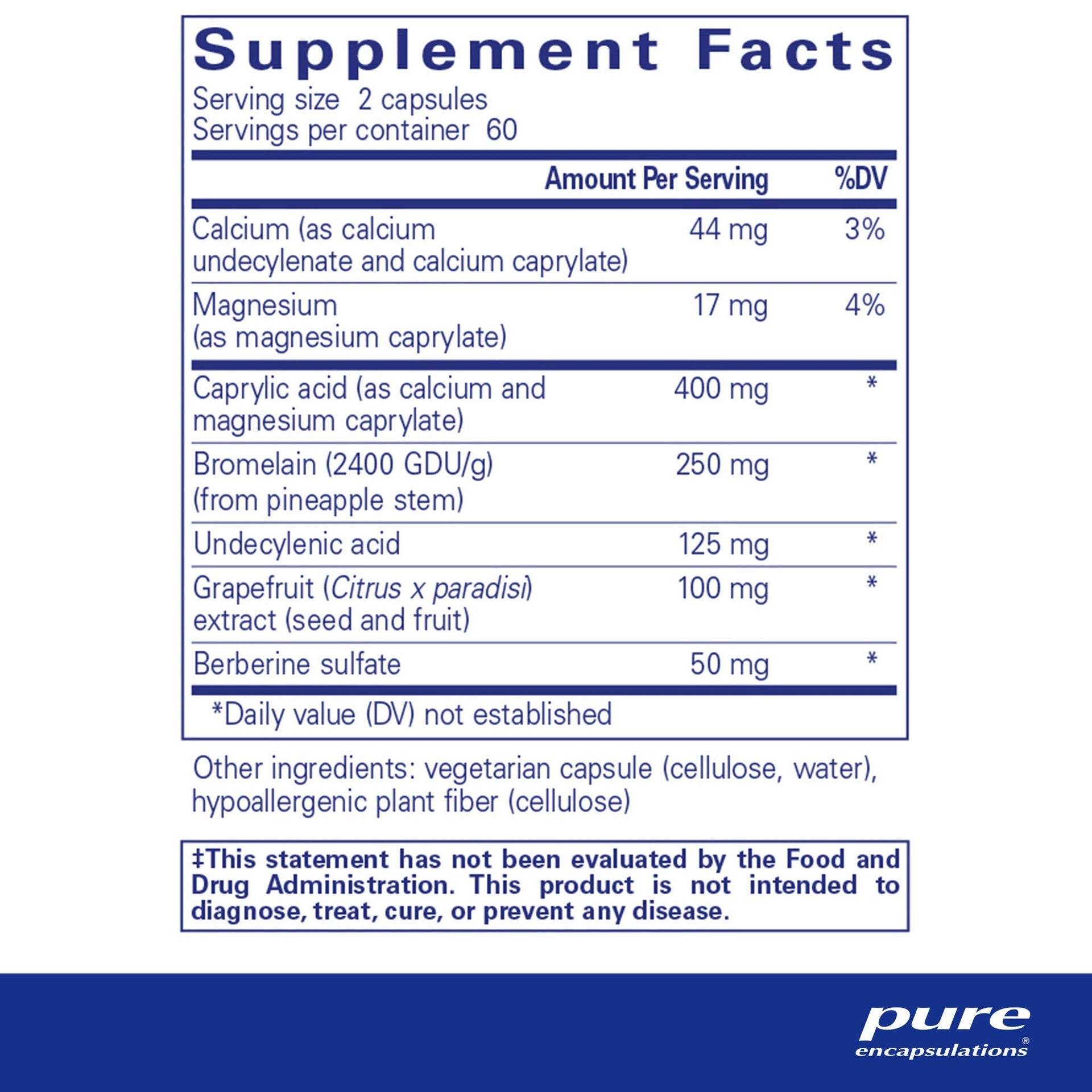 A.C. Formula II 120 Capsules by Pure Encapsulations