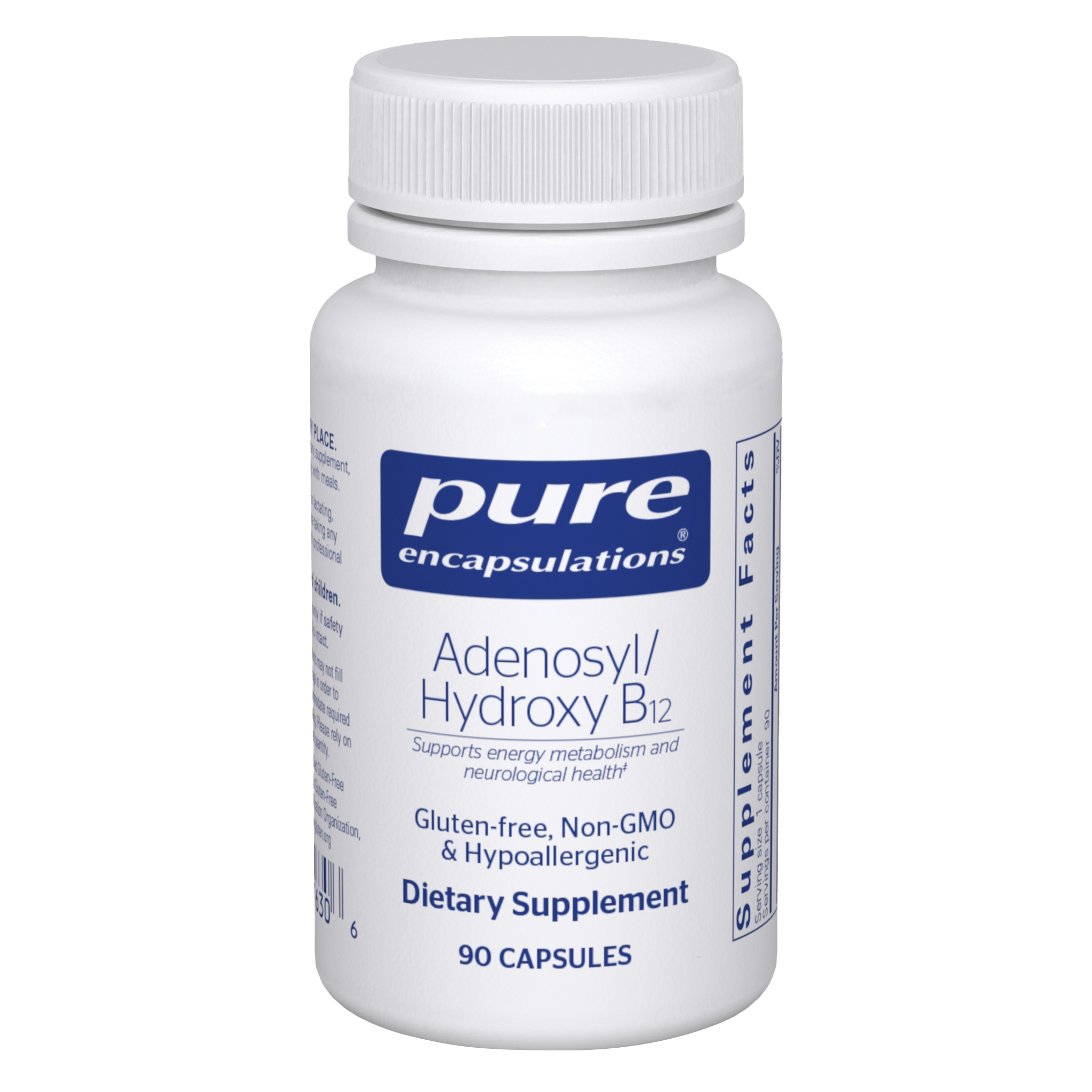 Adenosyl/Hydroxy B12 90 Capsules by Pure Encapsulations