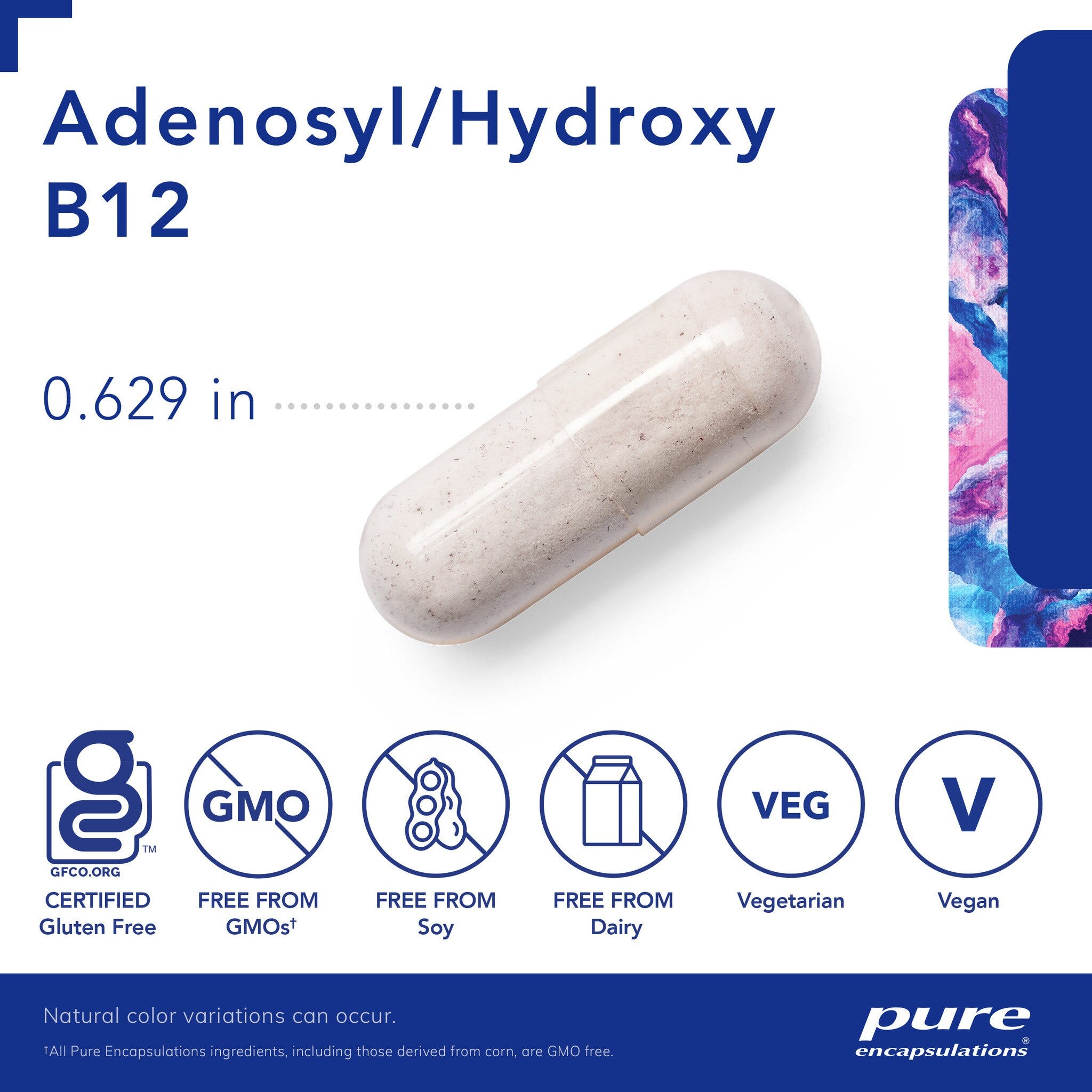 Adenosyl/Hydroxy B12 90 Capsules by Pure Encapsulations