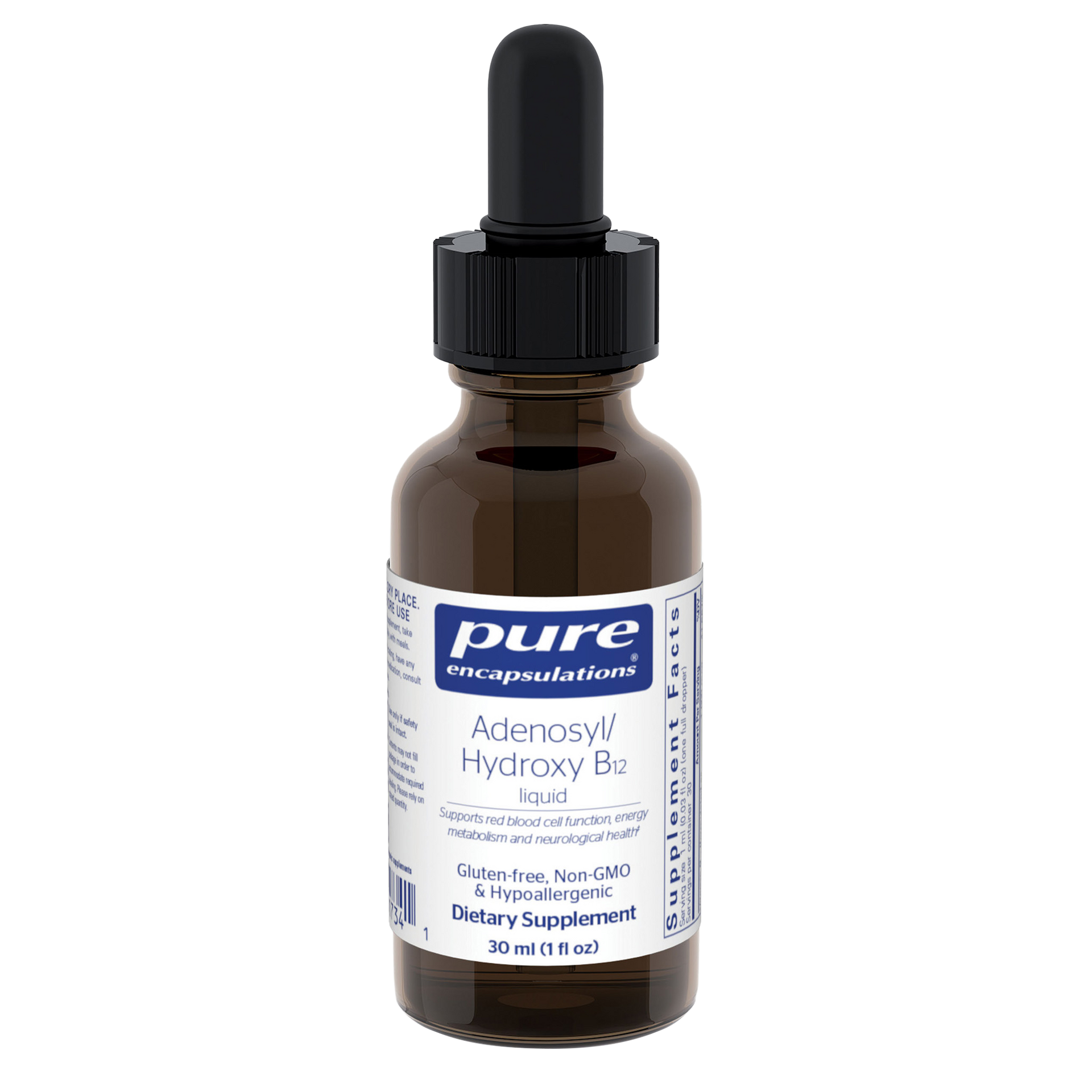 Adenosyl/Hydroxy B12 Liquid 30 mL by Pure Encapsulations