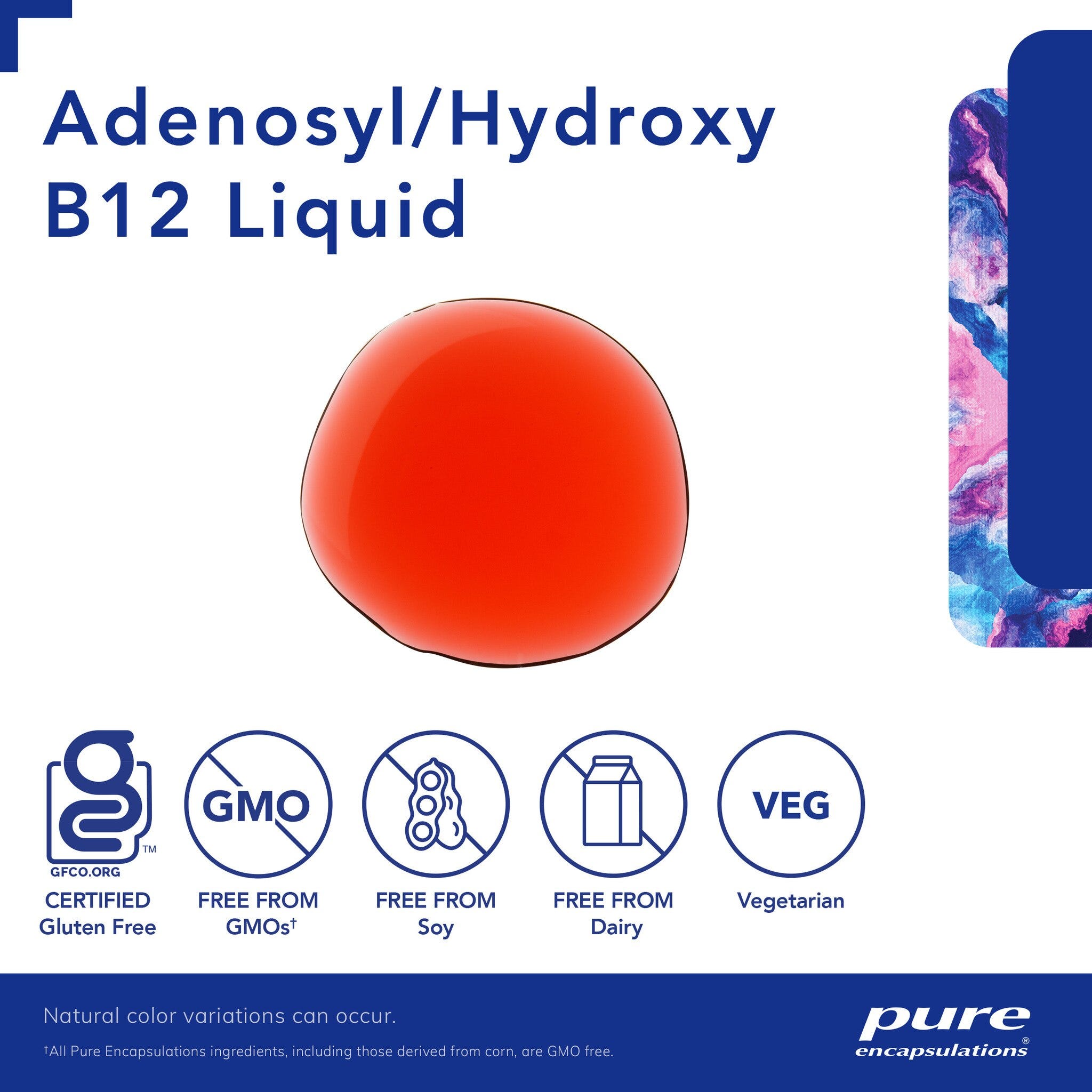 Adenosyl/Hydroxy B12 Liquid 30 mL by Pure Encapsulations