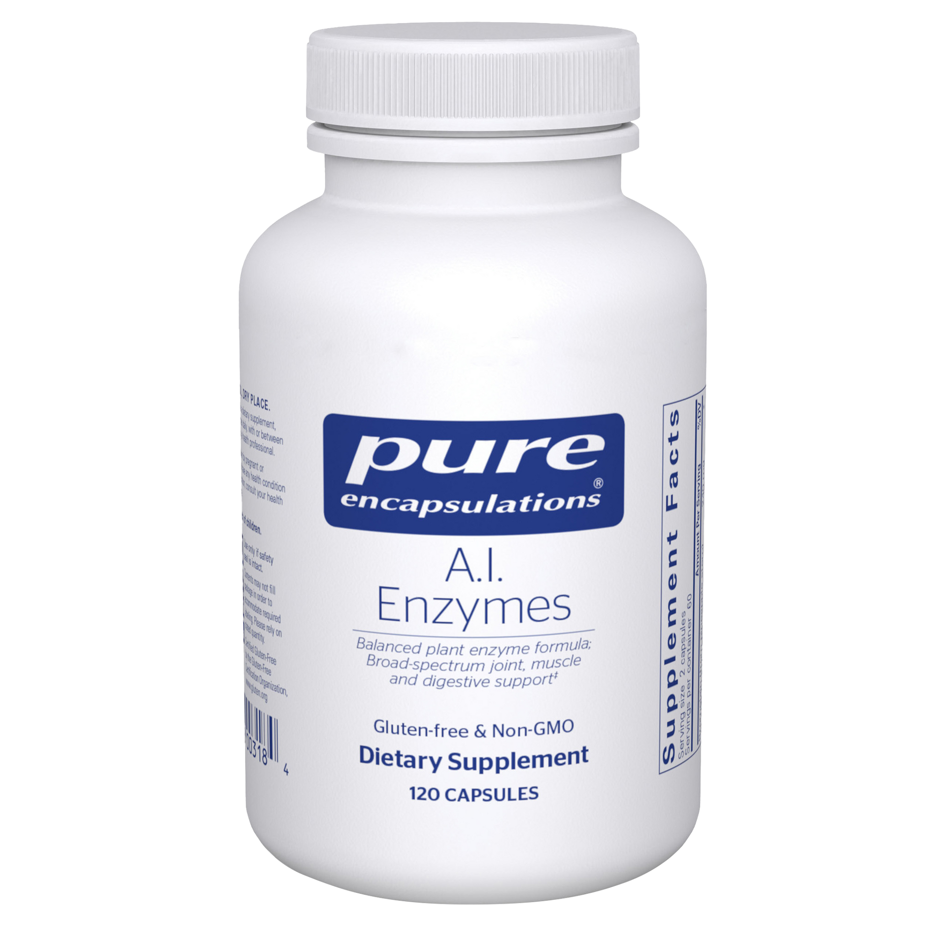 A.I. Enzymes 120 Capsules by Pure Encapsulations