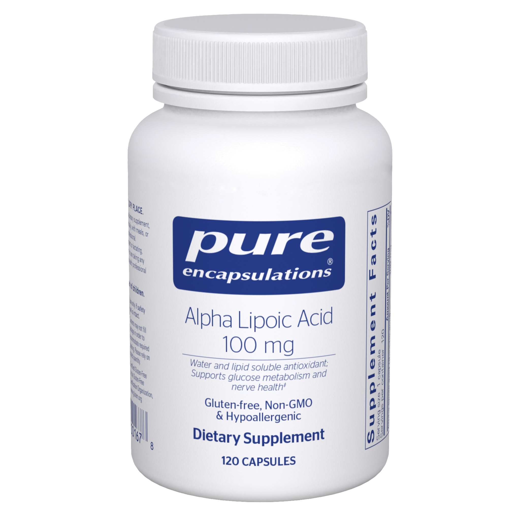 Alpha Lipoic Acid 100 mg 120 Capsules by Pure Encapsulations