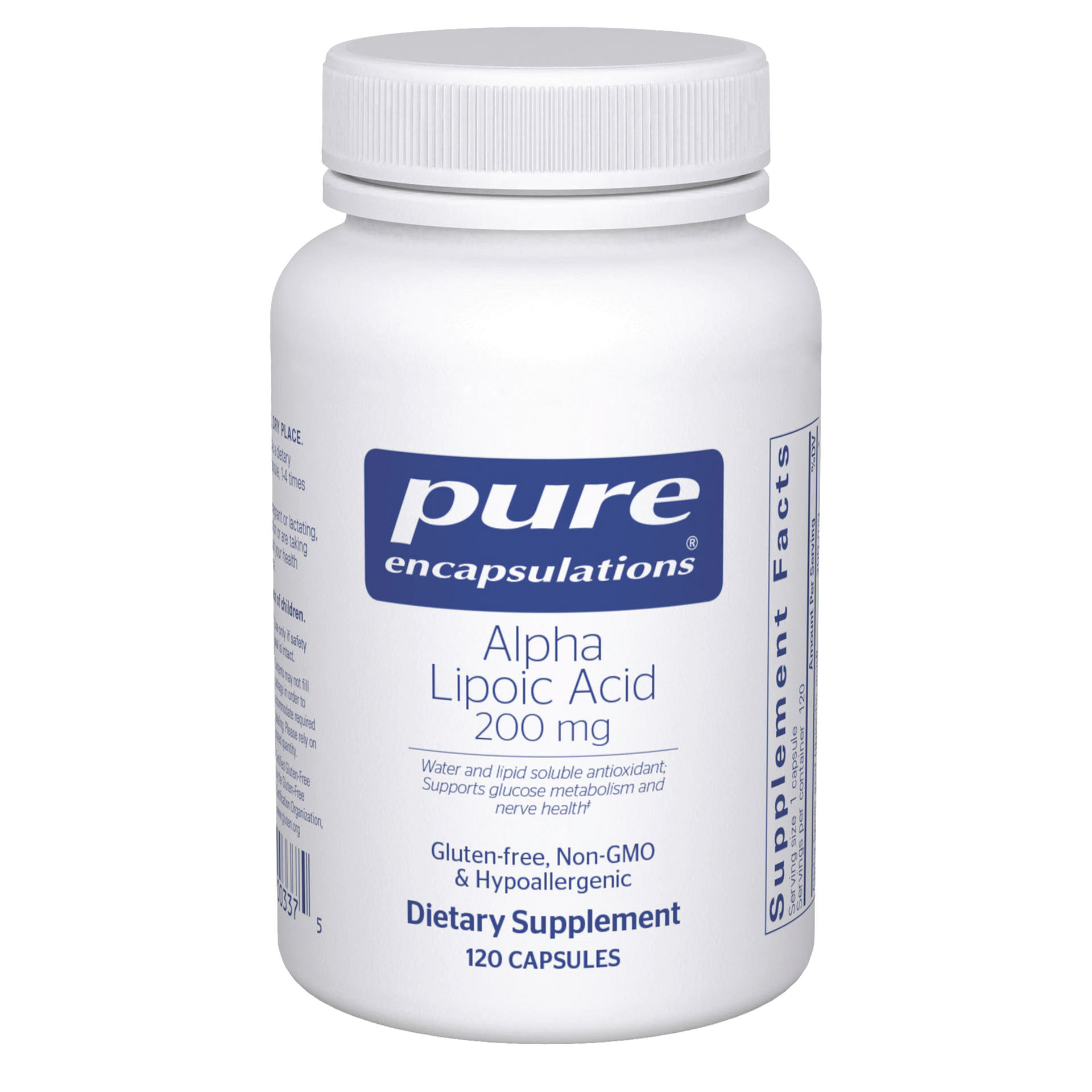 Alpha Lipoic Acid 200 mg 120 Capsules by Pure Encapsulations