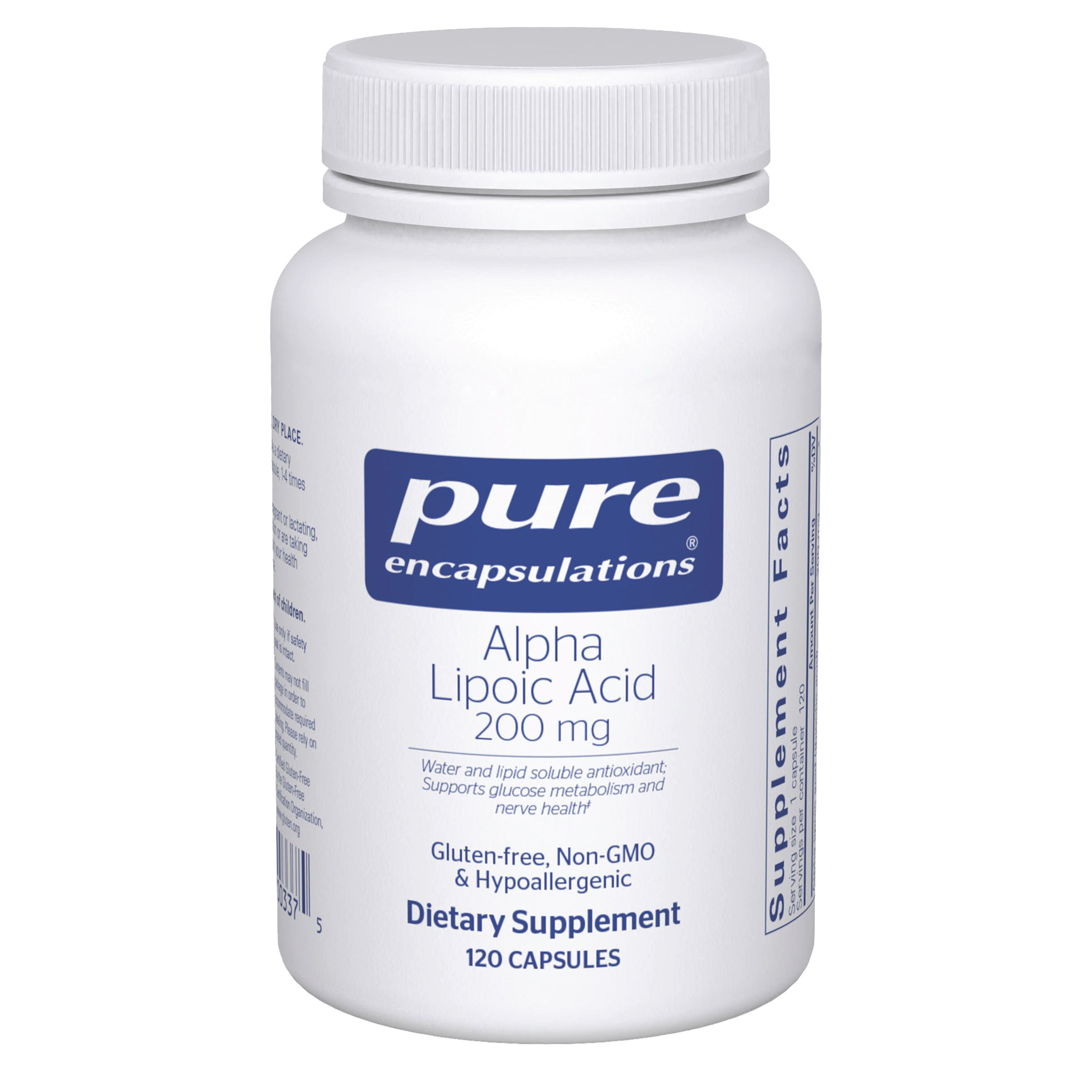 Alpha Lipoic Acid 200 mg 120 Capsules by Pure Encapsulations