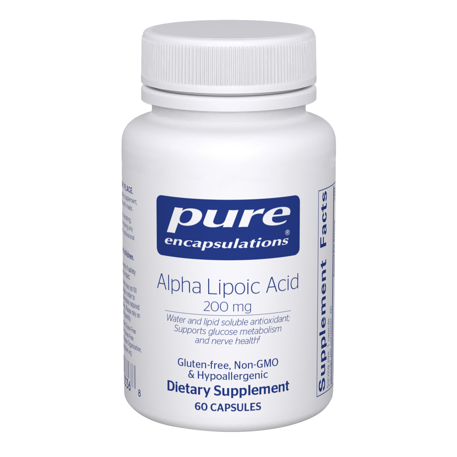 Alpha Lipoic Acid 200 mg 60 Capsules by Pure Encapsulations