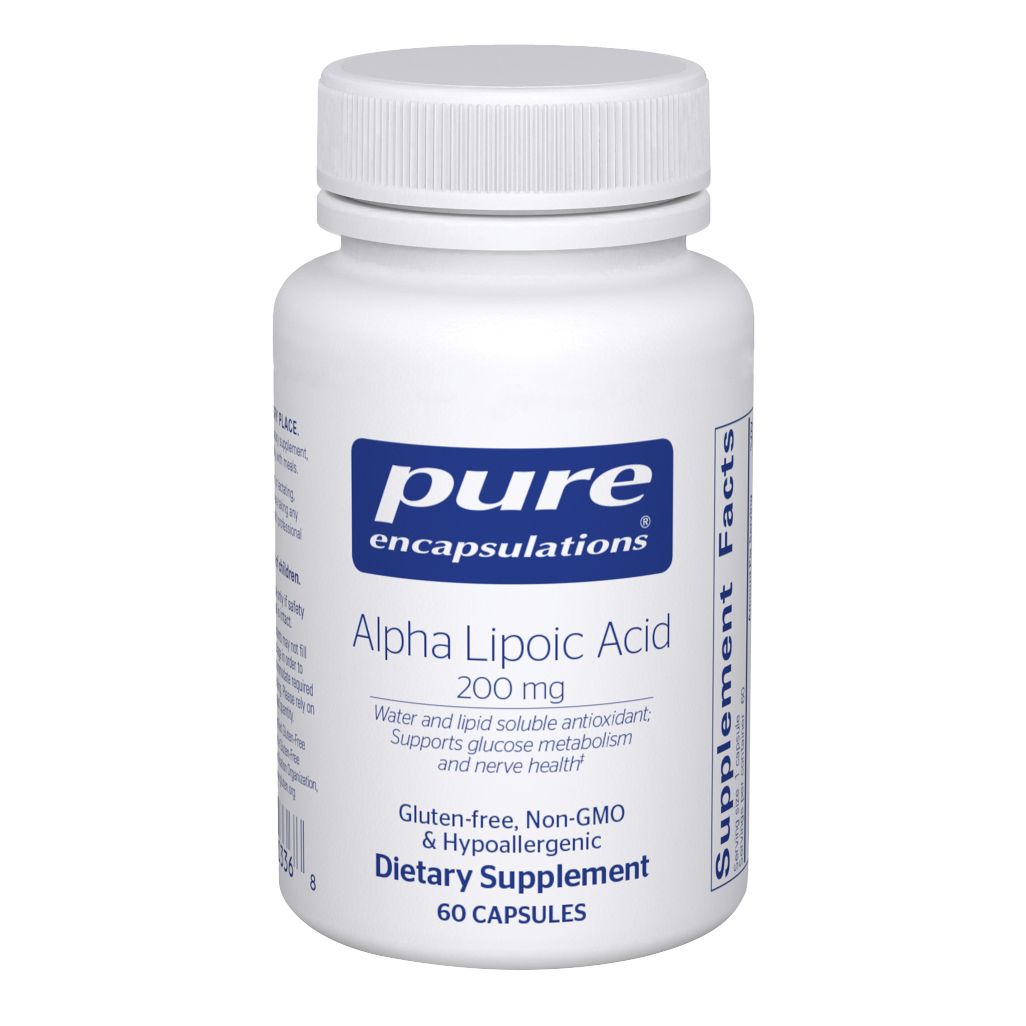 Alpha Lipoic Acid 200 mg 60 Capsules by Pure Encapsulations
