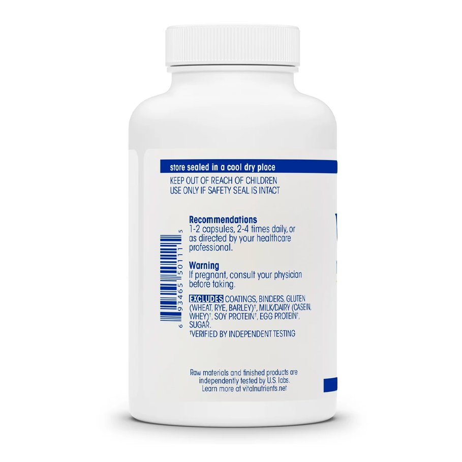 Buffered C 500mg by Vital Nutrients Dosage