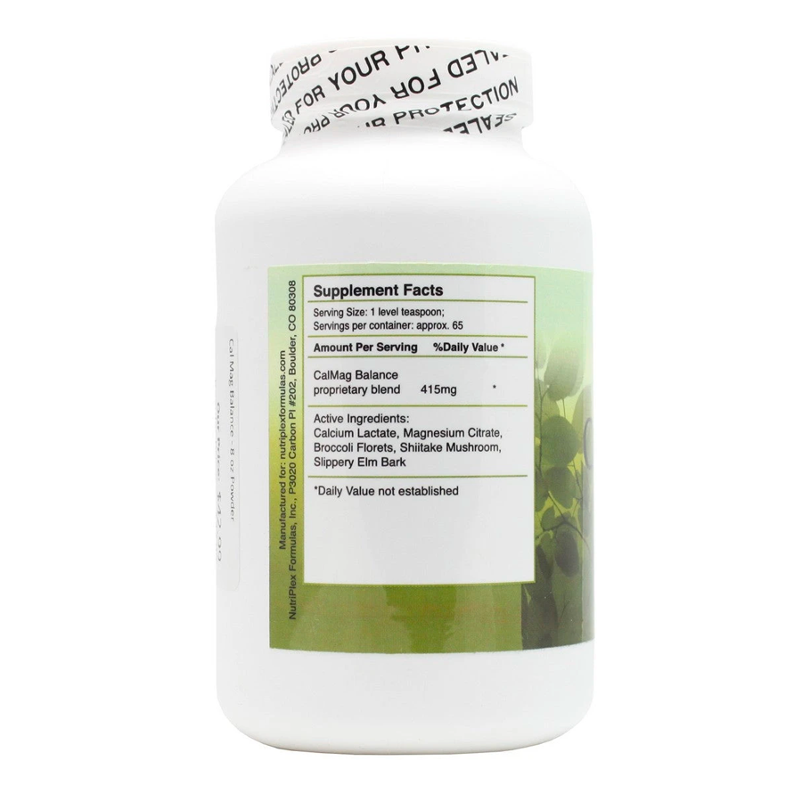 Cal-Mag Balance Powder by Nutriplex Ingredients Label