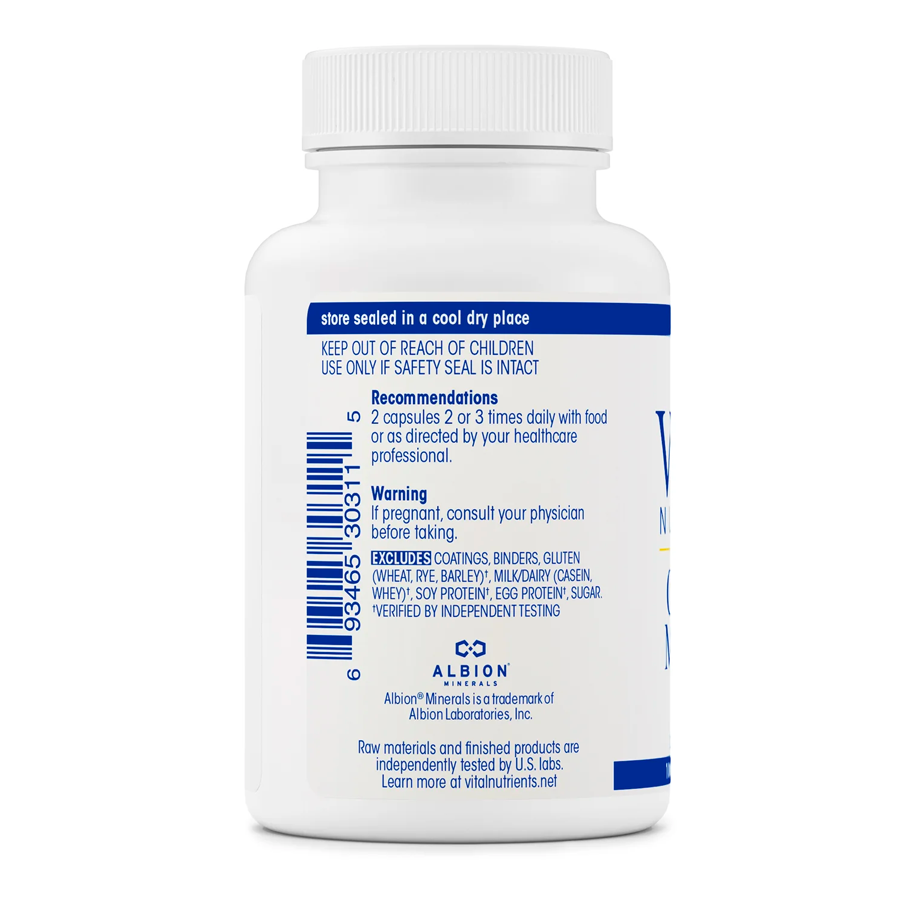 Calcium & Magnesium 225mg/75mg by Vital Nutrients Dosage