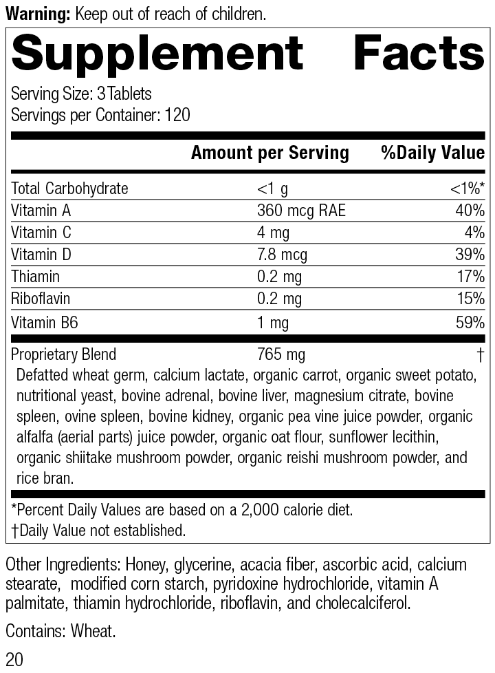 Catalyn®, 360 Tablets Supplement Facts