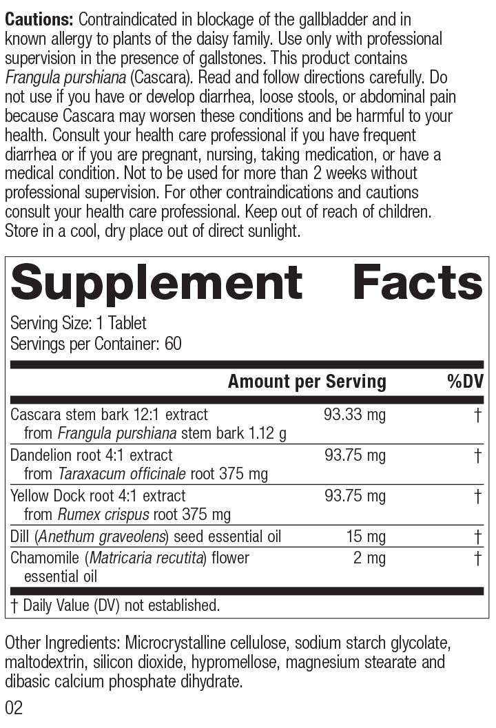 Colax, 60 Tablets Supplement Facts