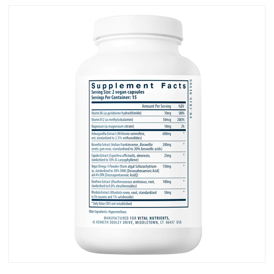 Cortisol Balance by Vital Nutrients Ingredients