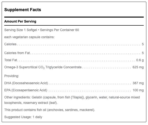 QUELL FISH OIL JUNIOR by Douglas Labs Ingredients