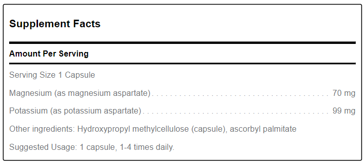 Magnesium/Potassium Aspartate by Douglas Labs
