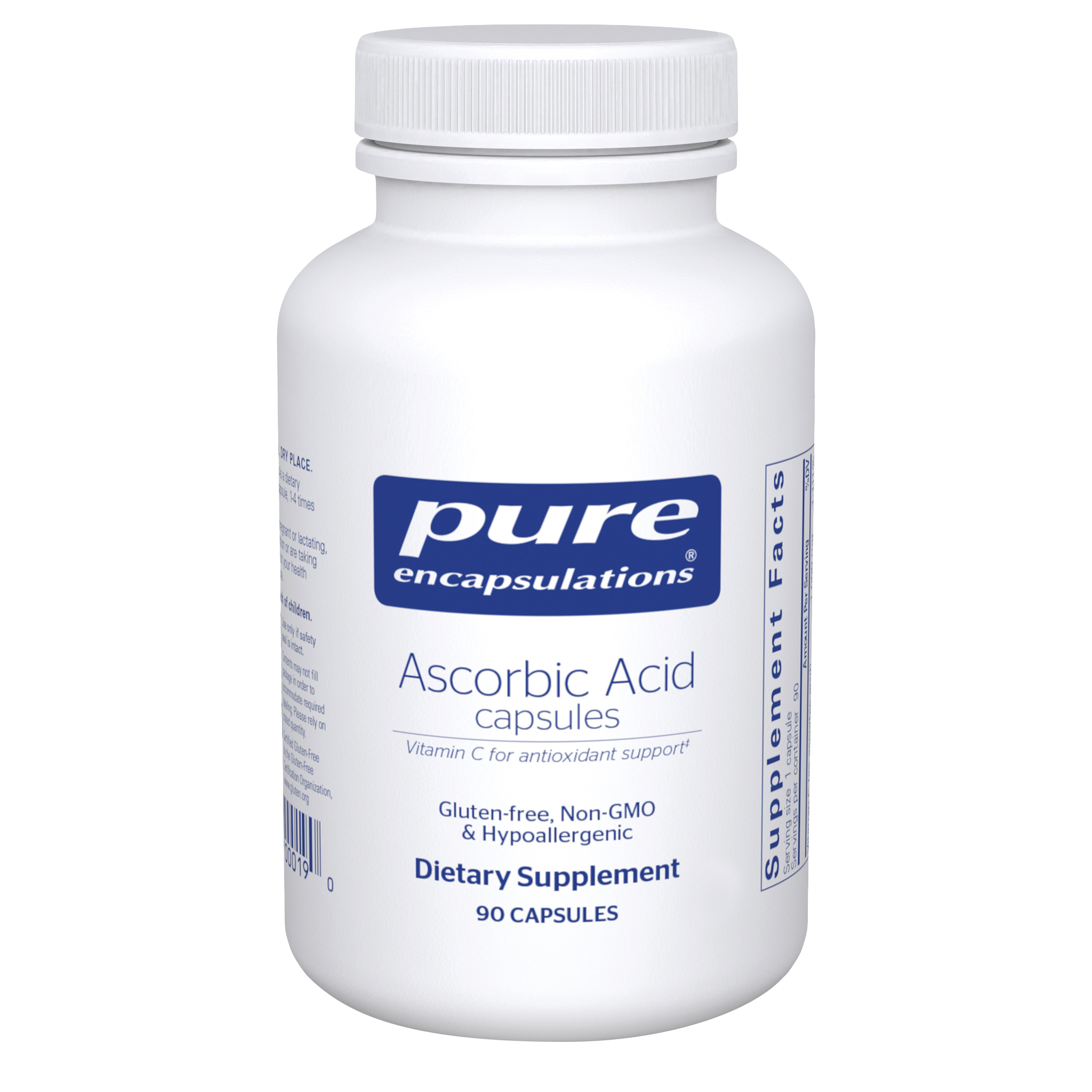 Ascorbic Acid 90 Capsules by Pure Encapsulations
