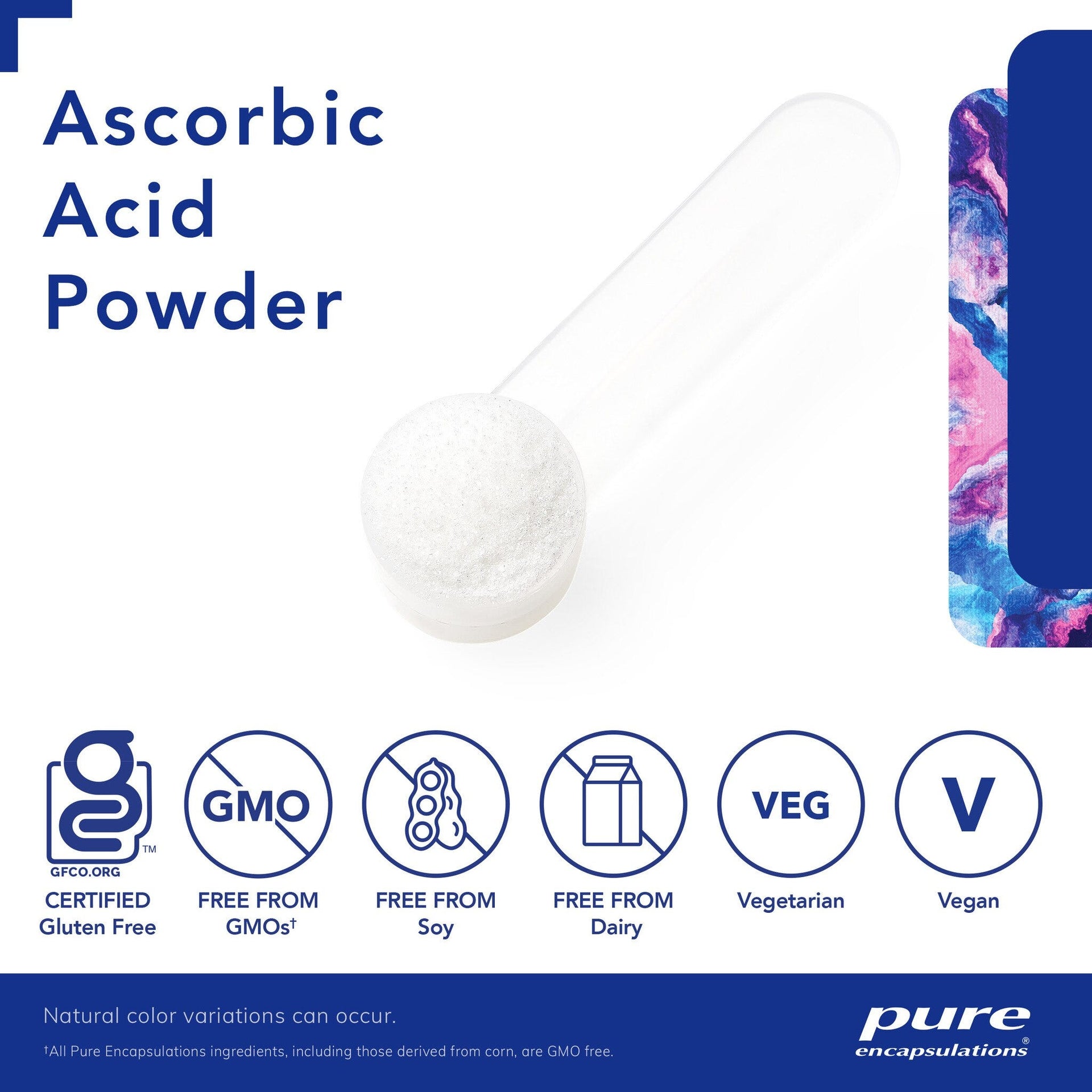 Ascorbic Acid Powder 227 g by Pure Encapsulations