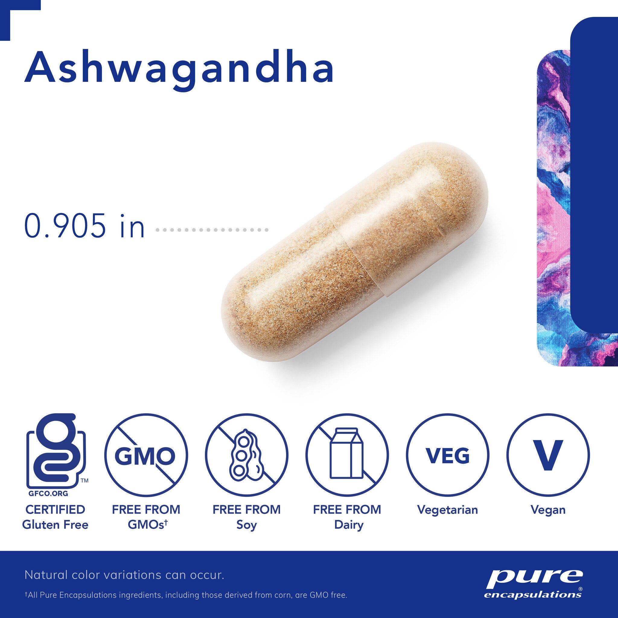 Ashwagandha 120 Capsules by Pure Encapsulations