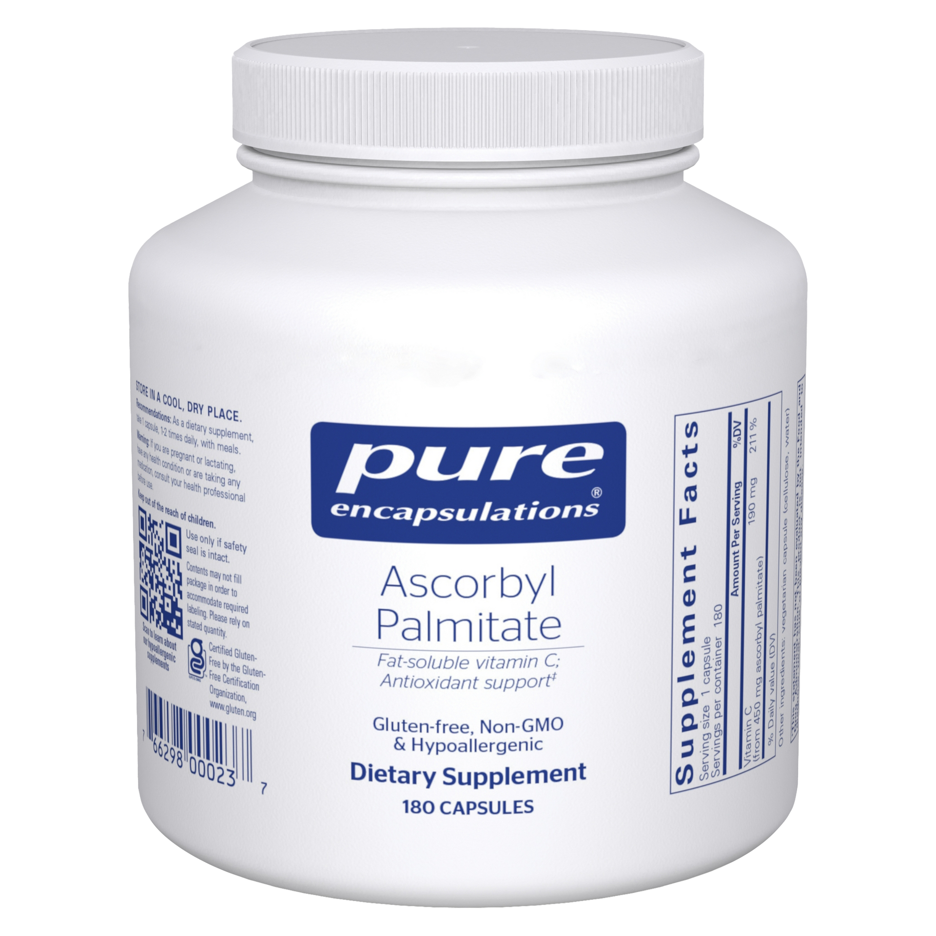Ascorbyl Palmitate 180 Capsules by Pure Encapsulations