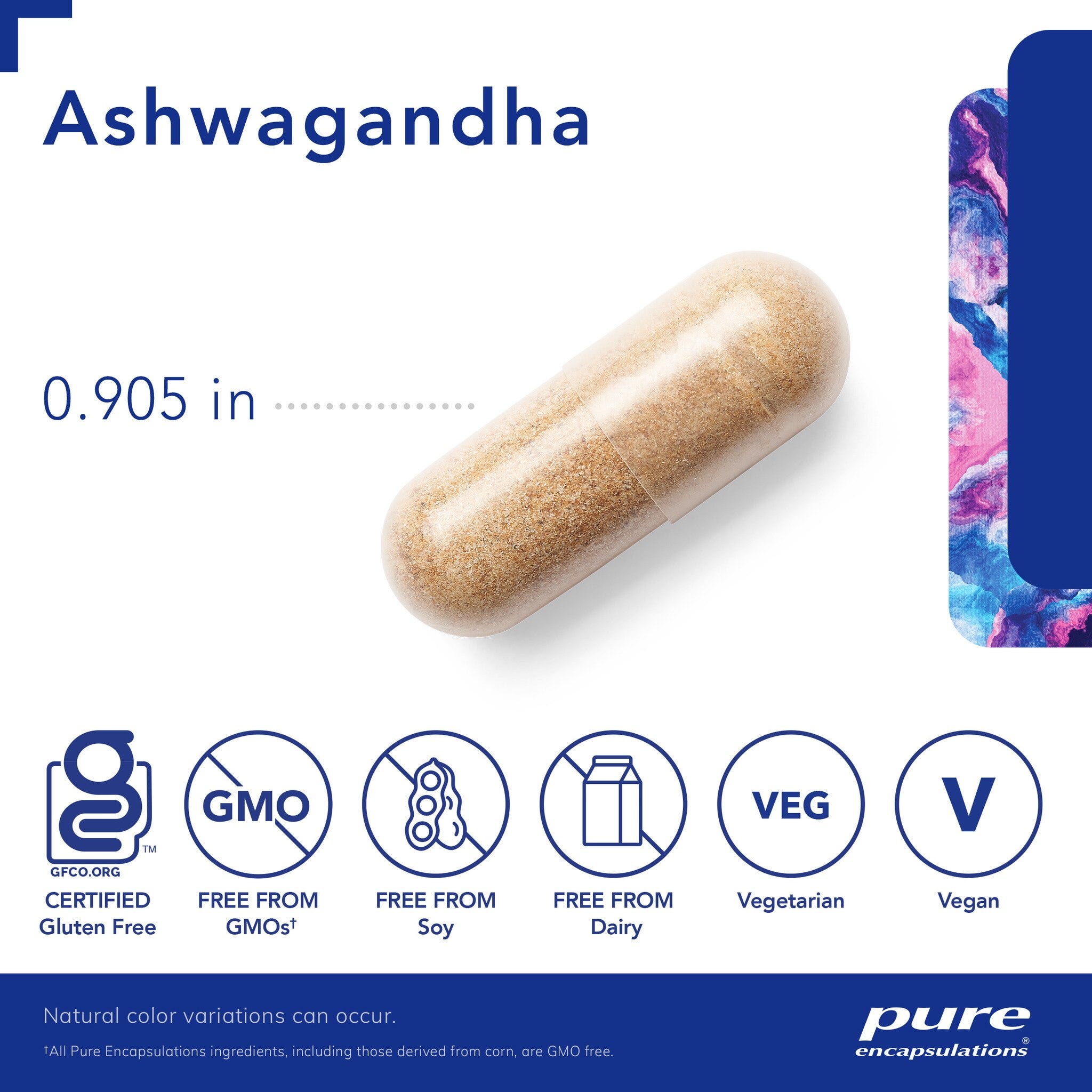 Ashwagandha 60 Capsules by Pure Encapsulations