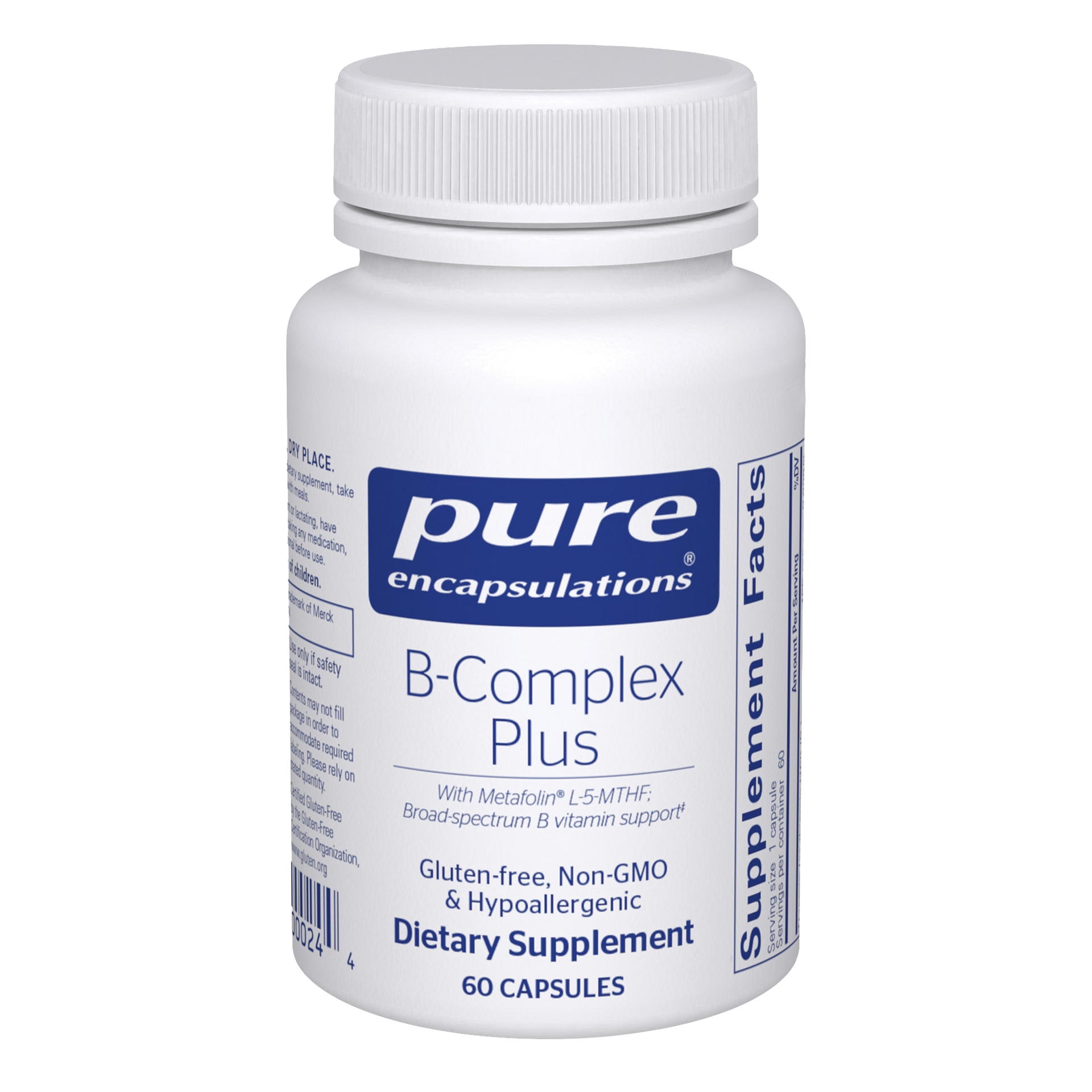 B-Complex Plus 60 Capsules by Pure Encapsulations