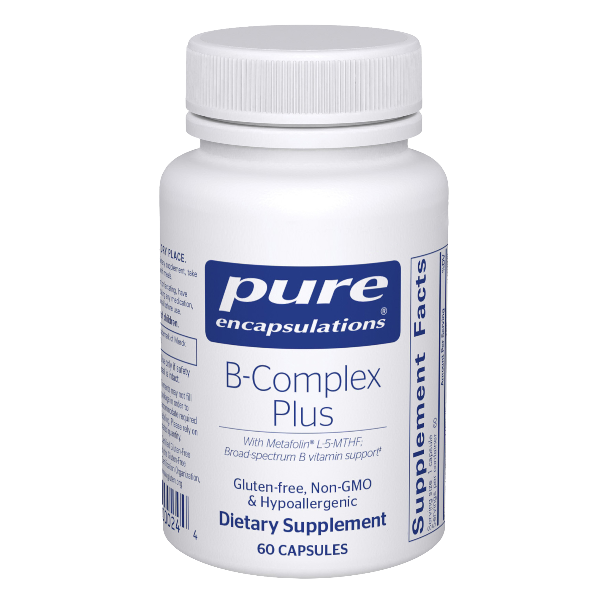 B-Complex Plus 60 Capsules by Pure Encapsulations