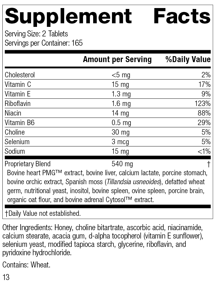 Cardio-Plus, 330 Tablets – Supplement Facts
