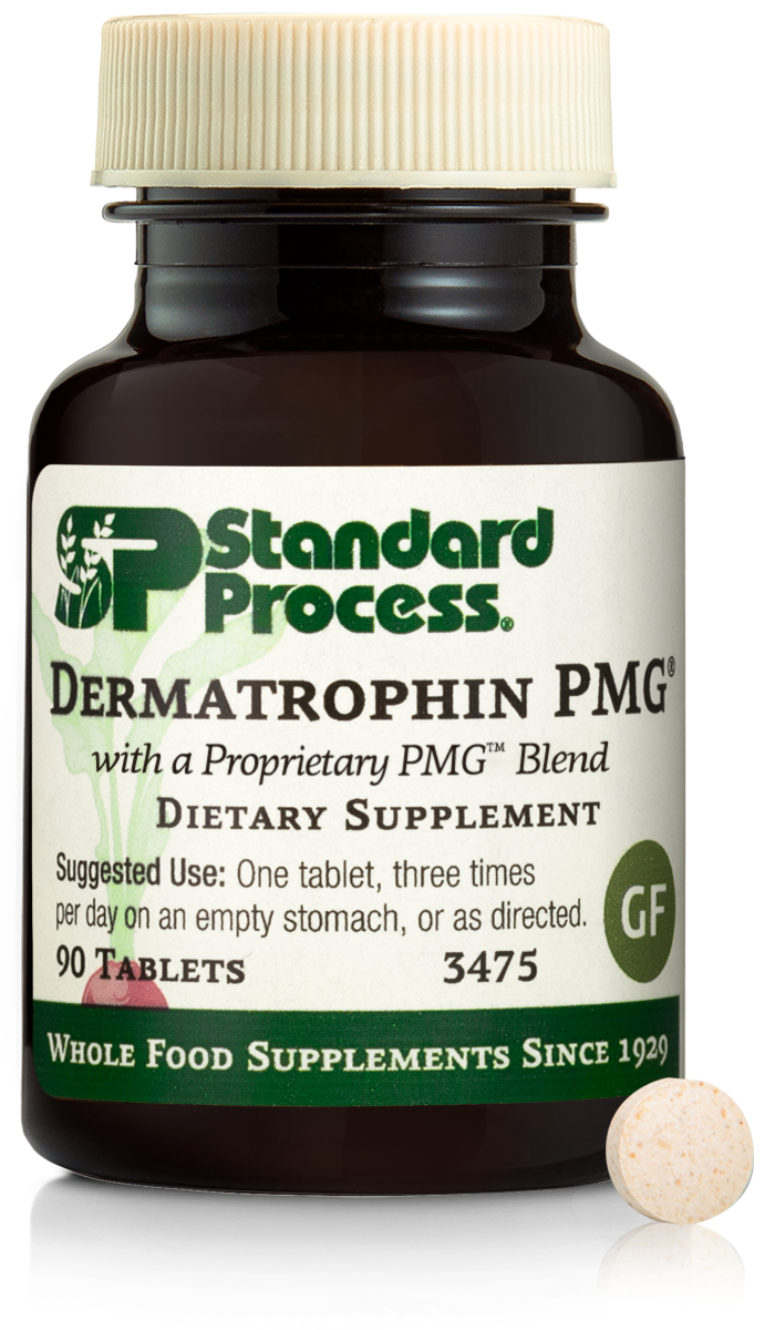 Dermatrophin PMG, 90 Tablets – front