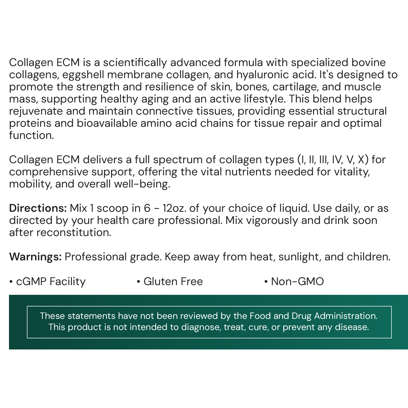 Collagen ECM label information