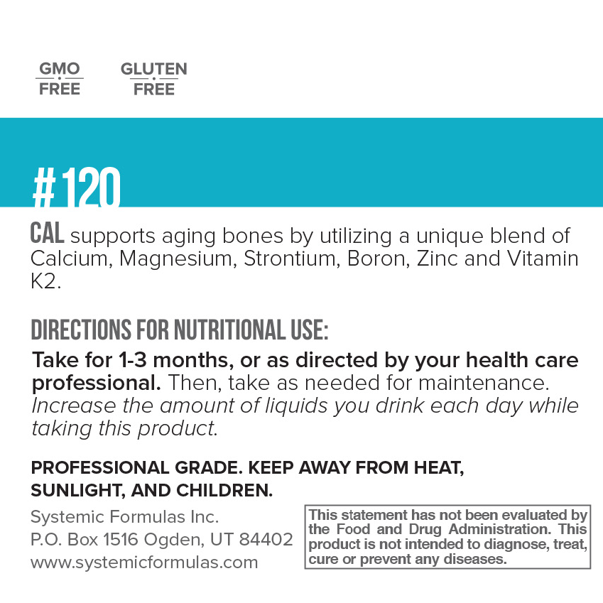 CAL Calcium Plus label information