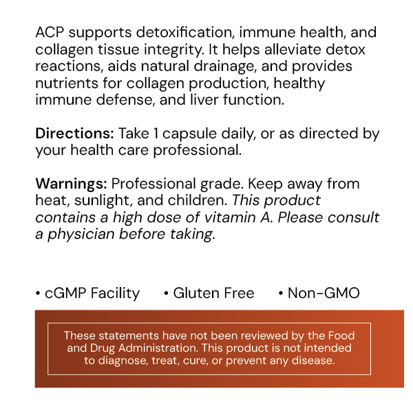 ACP Vitamin ACP label information