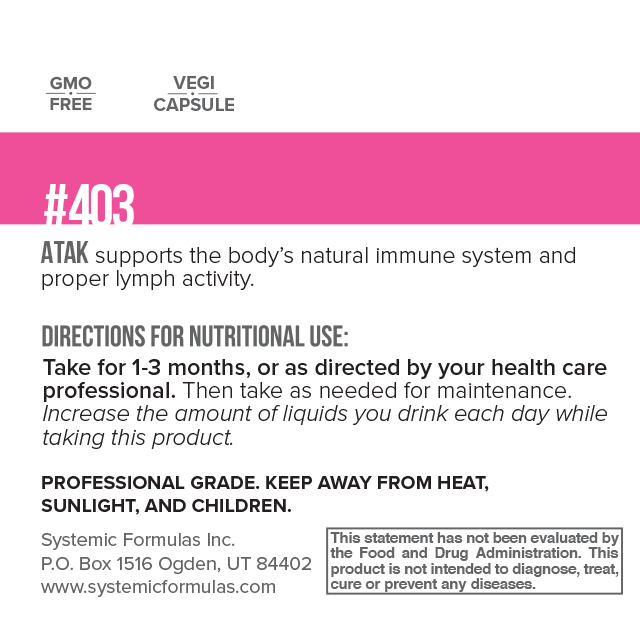 ATAK Immune Rejuvenator label information