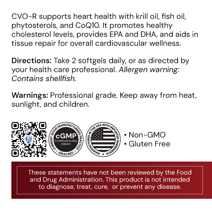 CVO-R by Systemic Formulas — label information