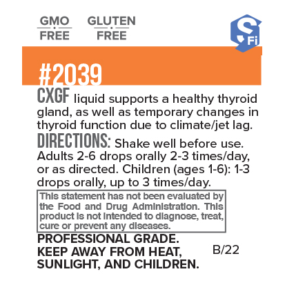 CXGf-Thyroid by Systemic Formulas — label information