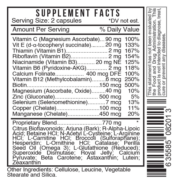 Epic by Systemic Formulas — Supplement Facts
