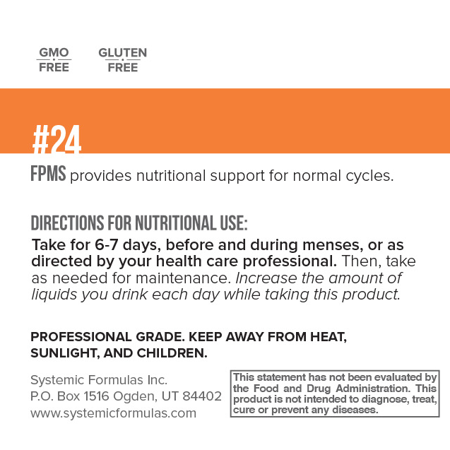 Fpms - Female Health by Systemic Formulas — label information