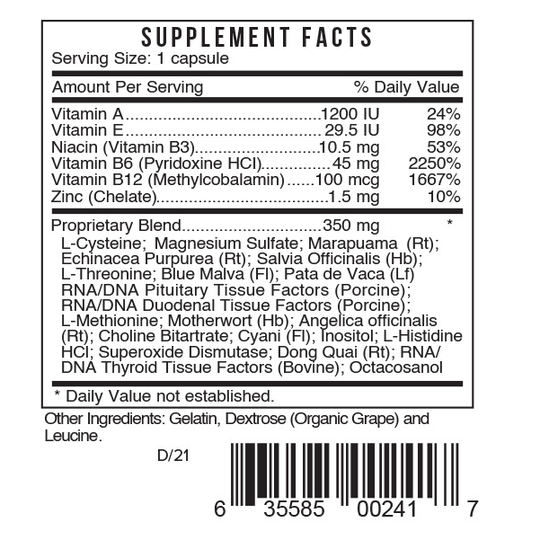 Fpms - Female Health by Systemic Formulas — Supplement Facts
