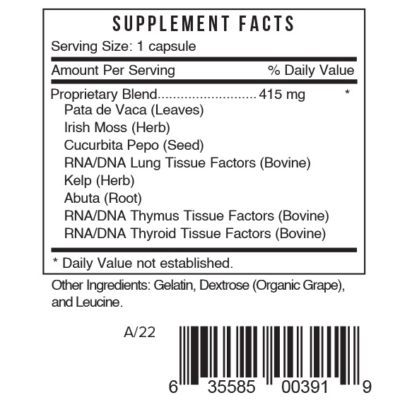 Gf Thyroid by Systemic Formulas — Supplement Facts