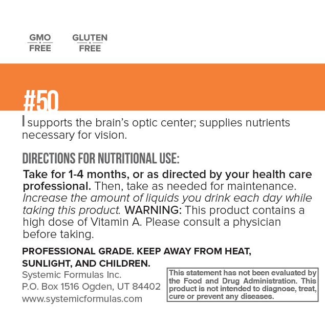 I - Eyes by Systemic Formulas — label information