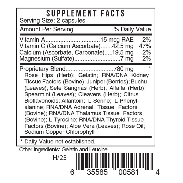 Ks - Kidney S by Systemic Formulas — Supplement Facts