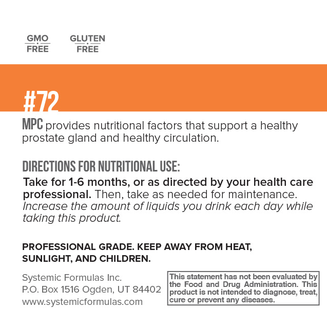 Mpc by Systemic Formulas — label information