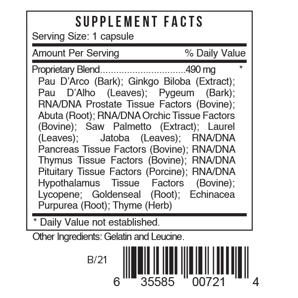 Mpc by Systemic Formulas — Supplement Facts