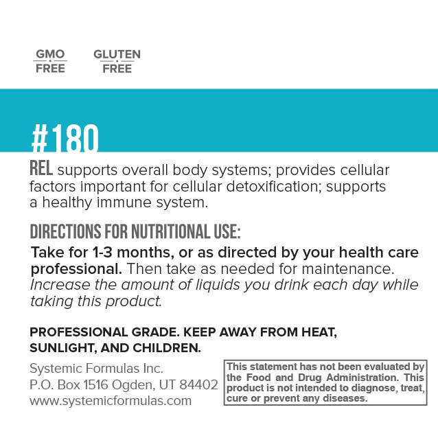REL Super Chlorella label information