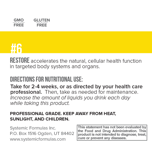 6 Restore label information