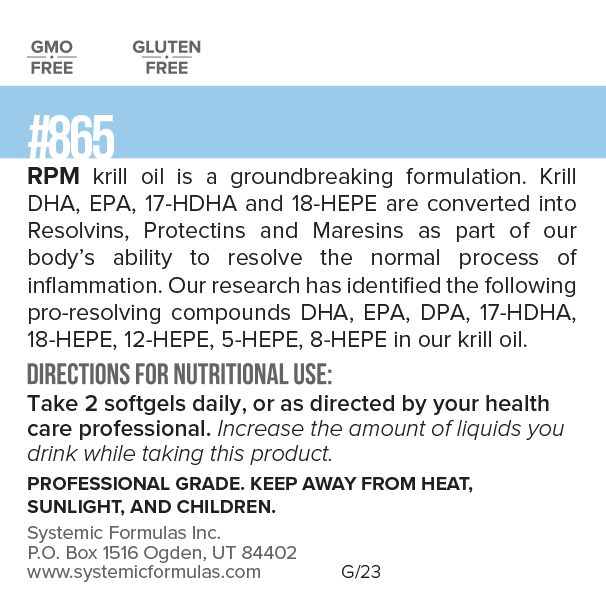 RPM Omega label information