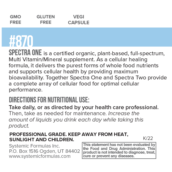 SpectraOne label information